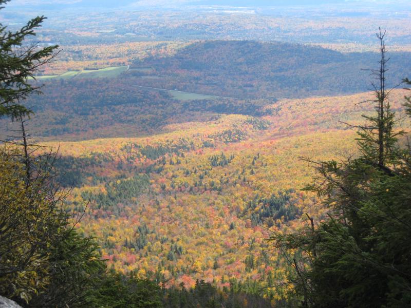 Hibbard-d (10).JPG - Another look into the valley. The cleared spot is where we parked.